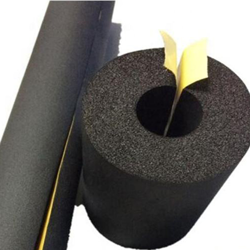 Pre-split Self-adhesive Black HVAC Rubber Foam Pipe Insulation Flexible PCV Tube NBR Rubber Foam