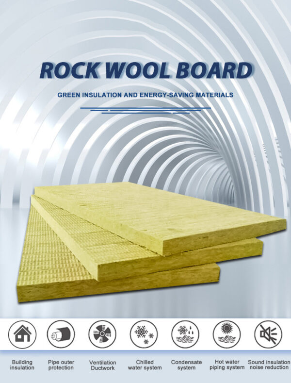 High Density 100mm Thickness Mineral Wool Thermal Insulation Glass Wool Roof Insulation Panel 4565